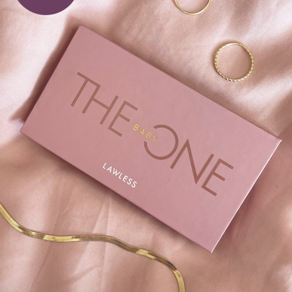 LAWLESS Baby Palette in Dusty Rose with Gold Accents